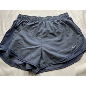 Nike Dri Fit Size XL Tempo Running Shorts Women's Blue Panty Lined